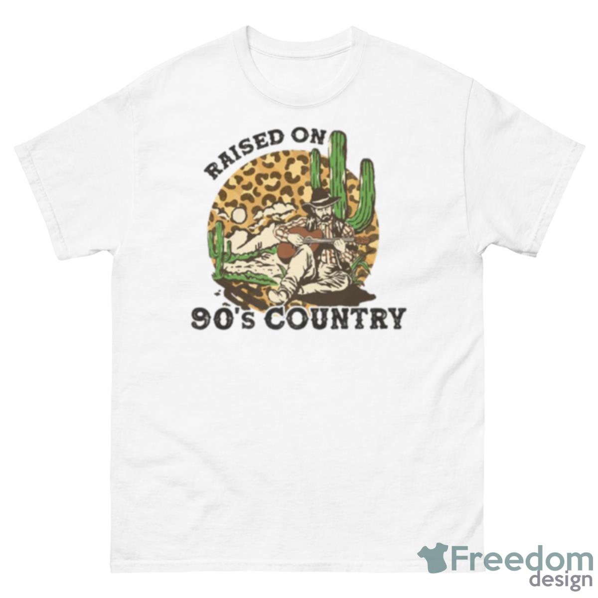 Raised On 90 S Country Leopard Shirt - 500 Men’s Classic Tee Gildan