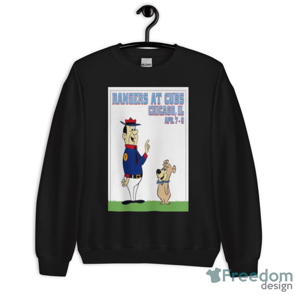 Rangers At Cubs Chicago Shirt - Unisex Crewneck Sweatshirt