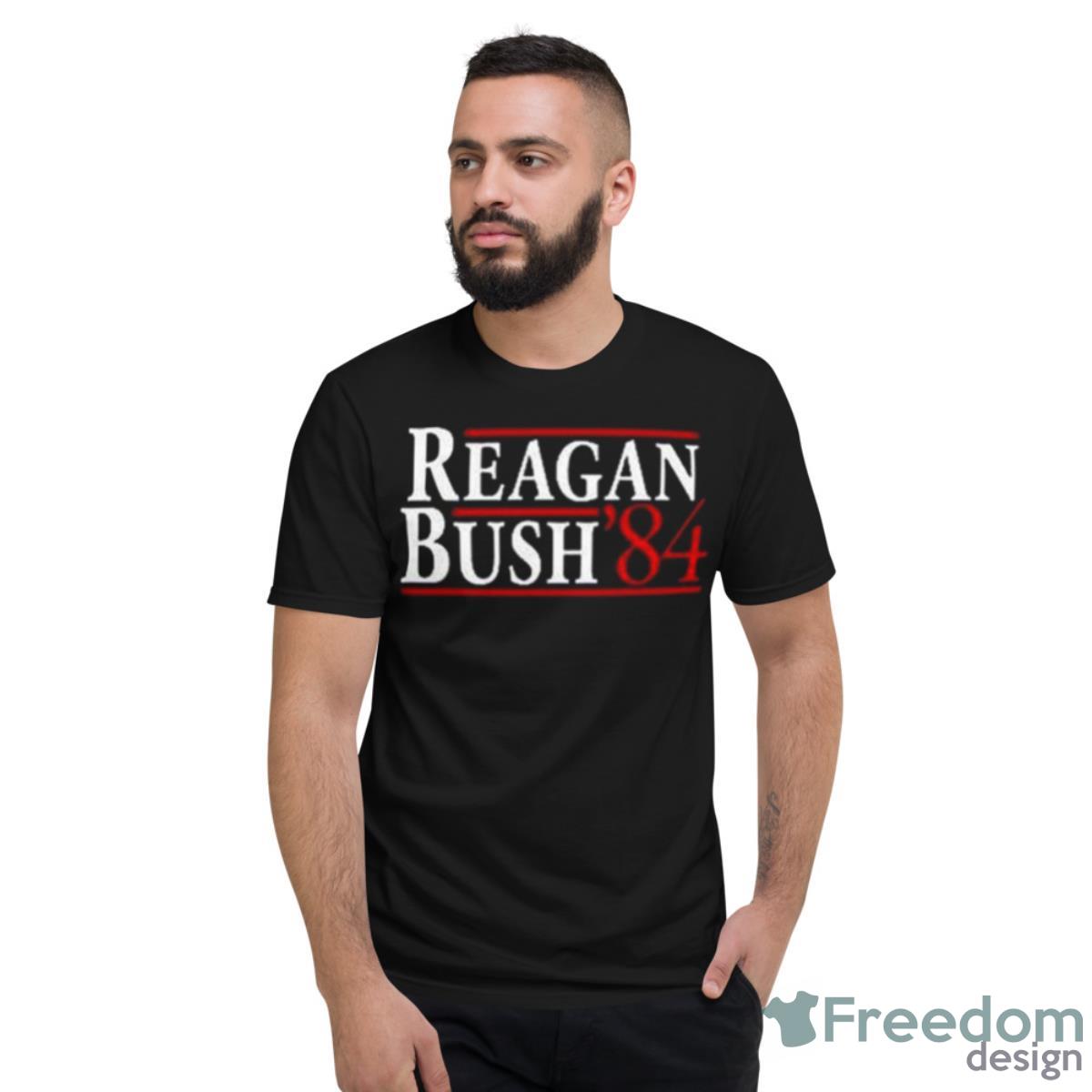 Reagan Bush 84 Vintage Republican GOP Campaign Shirt - Short Sleeve T-Shirt