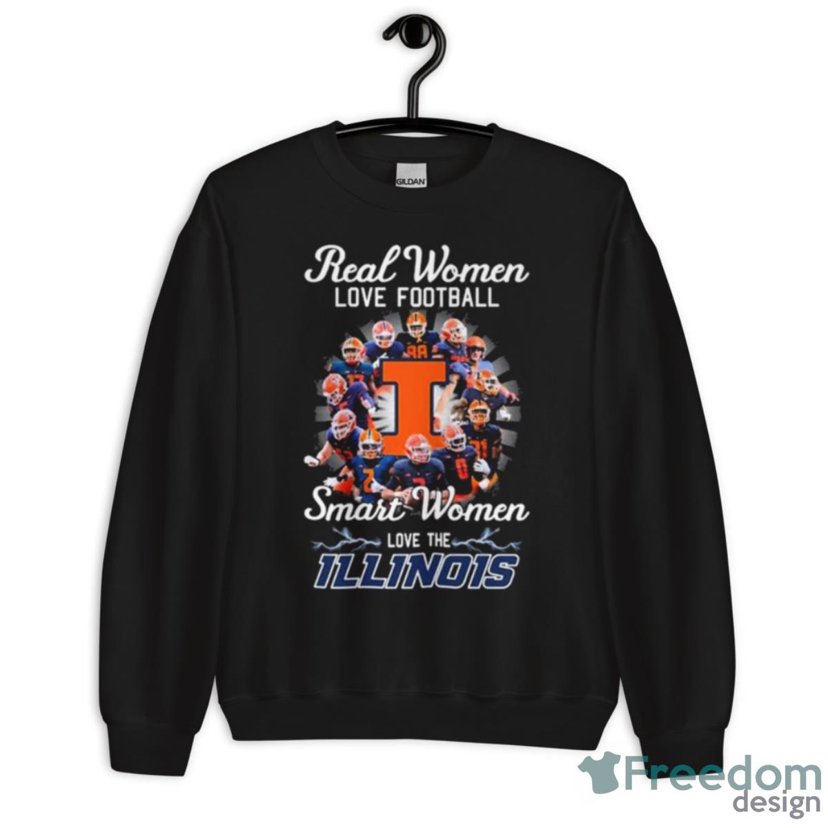 Real Women Love Basketball Teams Smart Women Love The Illinois Shirt - Unisex Crewneck Sweatshirt Real Women Love Basketball Teams Smart Women Love The Illinois Shirt - Unisex Crewneck Sweatshirt