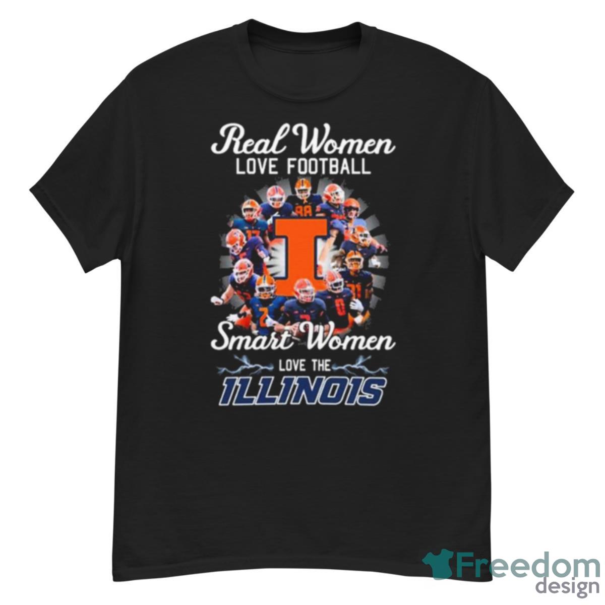 Real Women Love Basketball Teams Smart Women Love The Illinois Shirt - G500 Men’s Classic T-Shirt