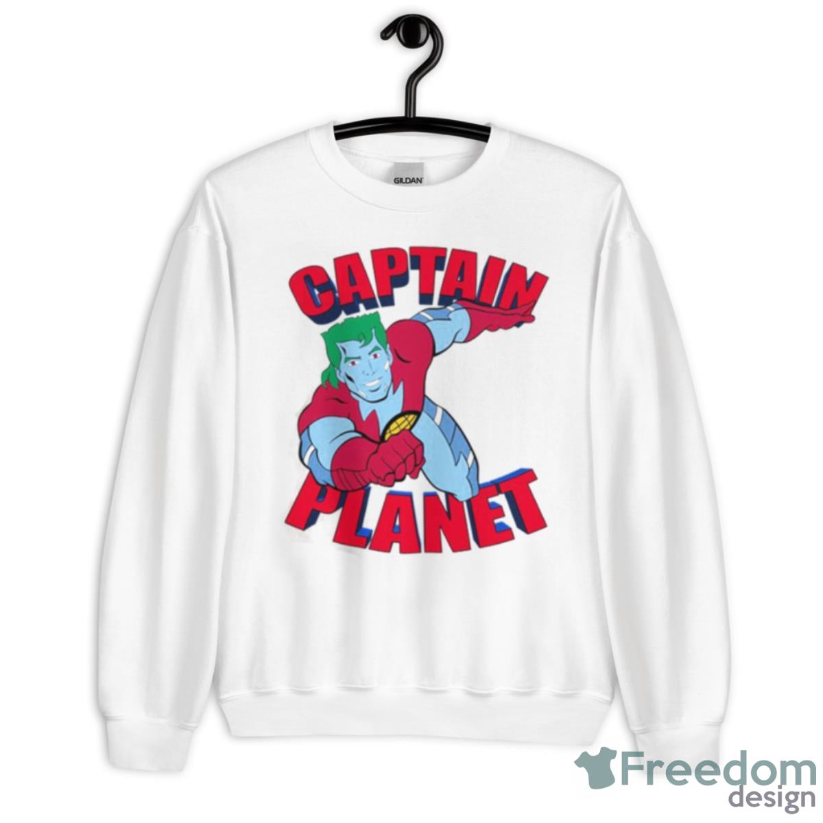 Red Logo Captain Planet Shirt - Unisex Heavy Blend Crewneck Sweatshirt