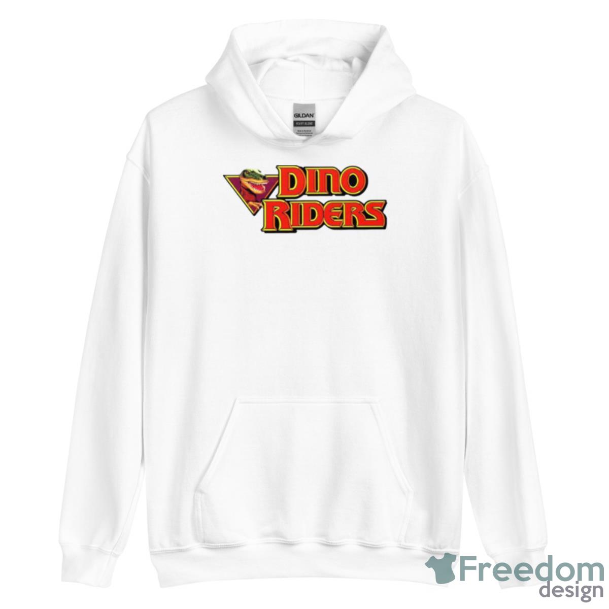 Red Logo Dino Riders Shirt - Unisex Heavy Blend Hooded Sweatshirt