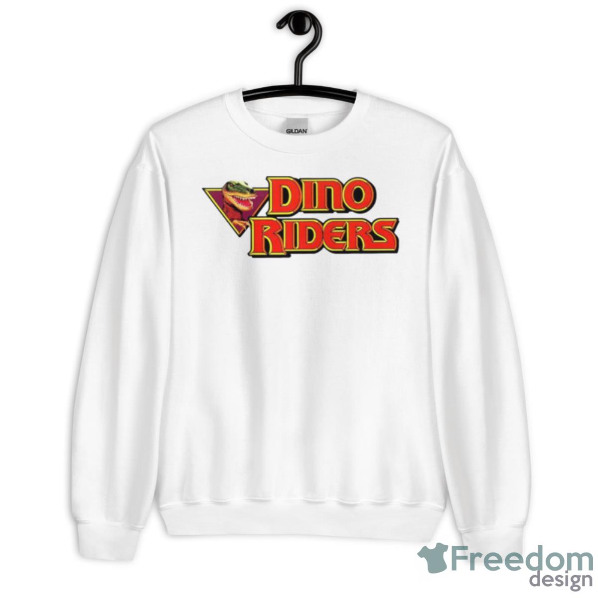 Red Logo Dino Riders Shirt - Unisex Heavy Blend Crewneck Sweatshirt