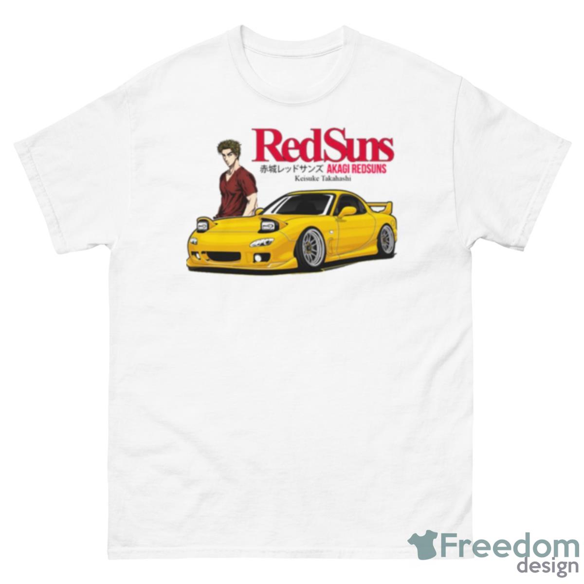 Redsuns Keisuke Takahashi Initial D Racing Car Artwork Shirt - 500 Men’s Classic Tee Gildan