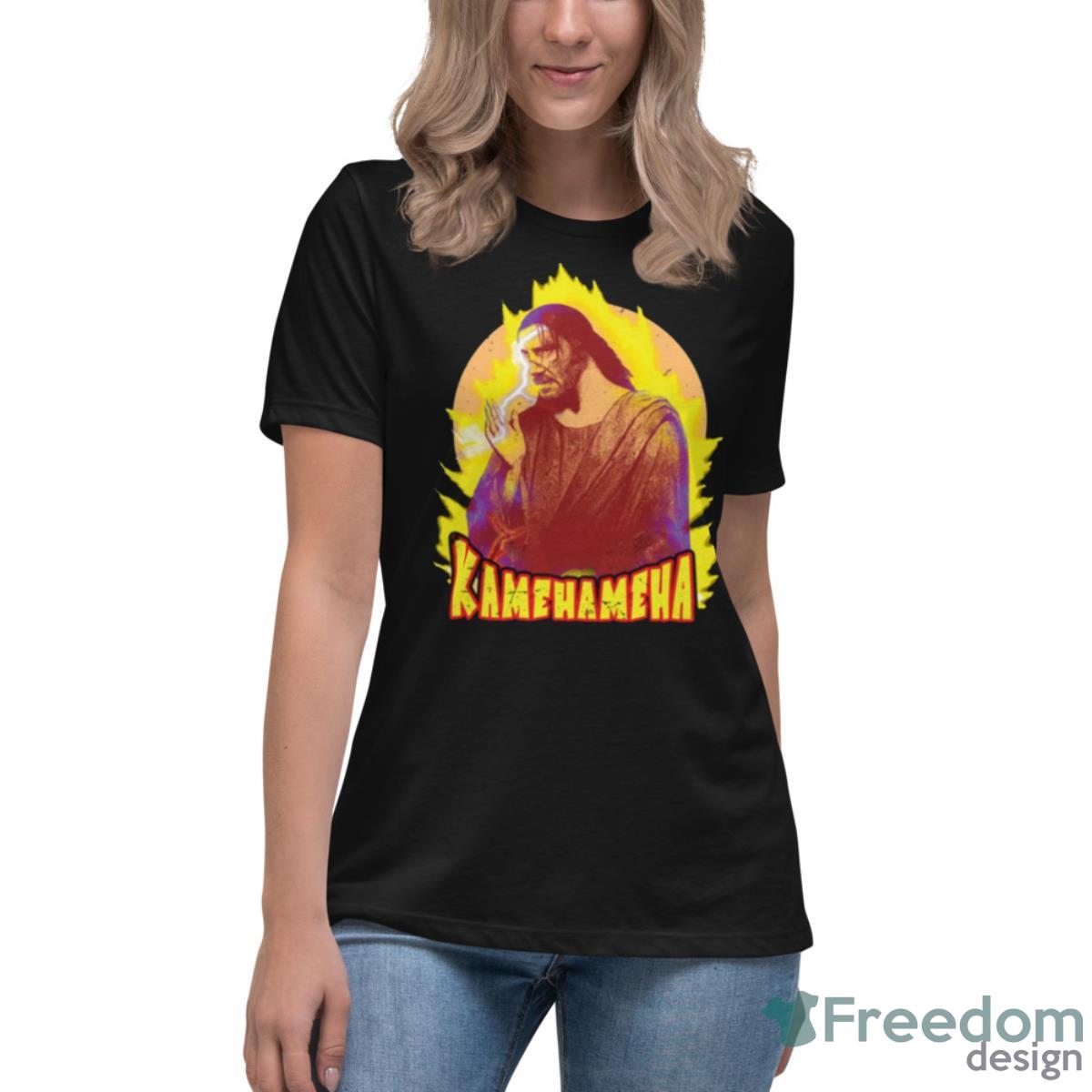 Renaissance Parody Kamehameha Keanu John Wick Shirt - Womens Relaxed Short Sleeve Jersey Tee Renaissance Parody Kamehameha Keanu John Wick Shirt - Womens Relaxed Short Sleeve Jersey Tee