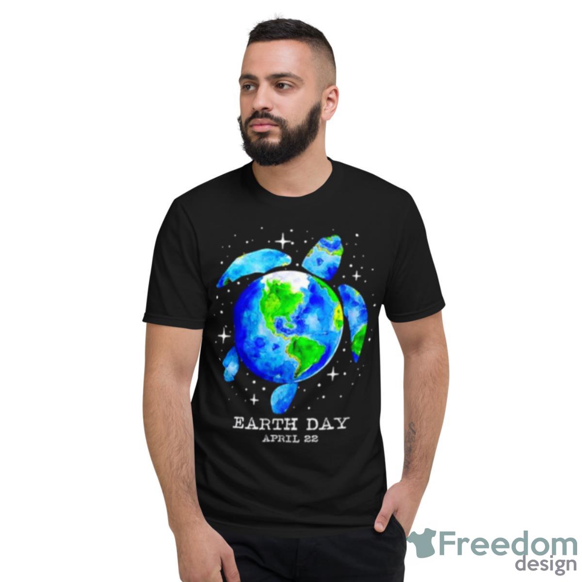 Restore Earth Sea Turtle Art Save The PlaneShirt - Short Sleeve T-Shirt