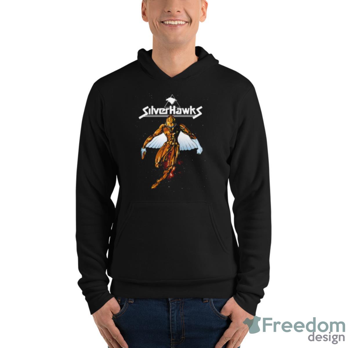 Retro Art Silverhawks The Night Shirt - Unisex Fleece Pullover Hoodie Retro Art Silverhawks The Night Shirt - Unisex Fleece Pullover Hoodie