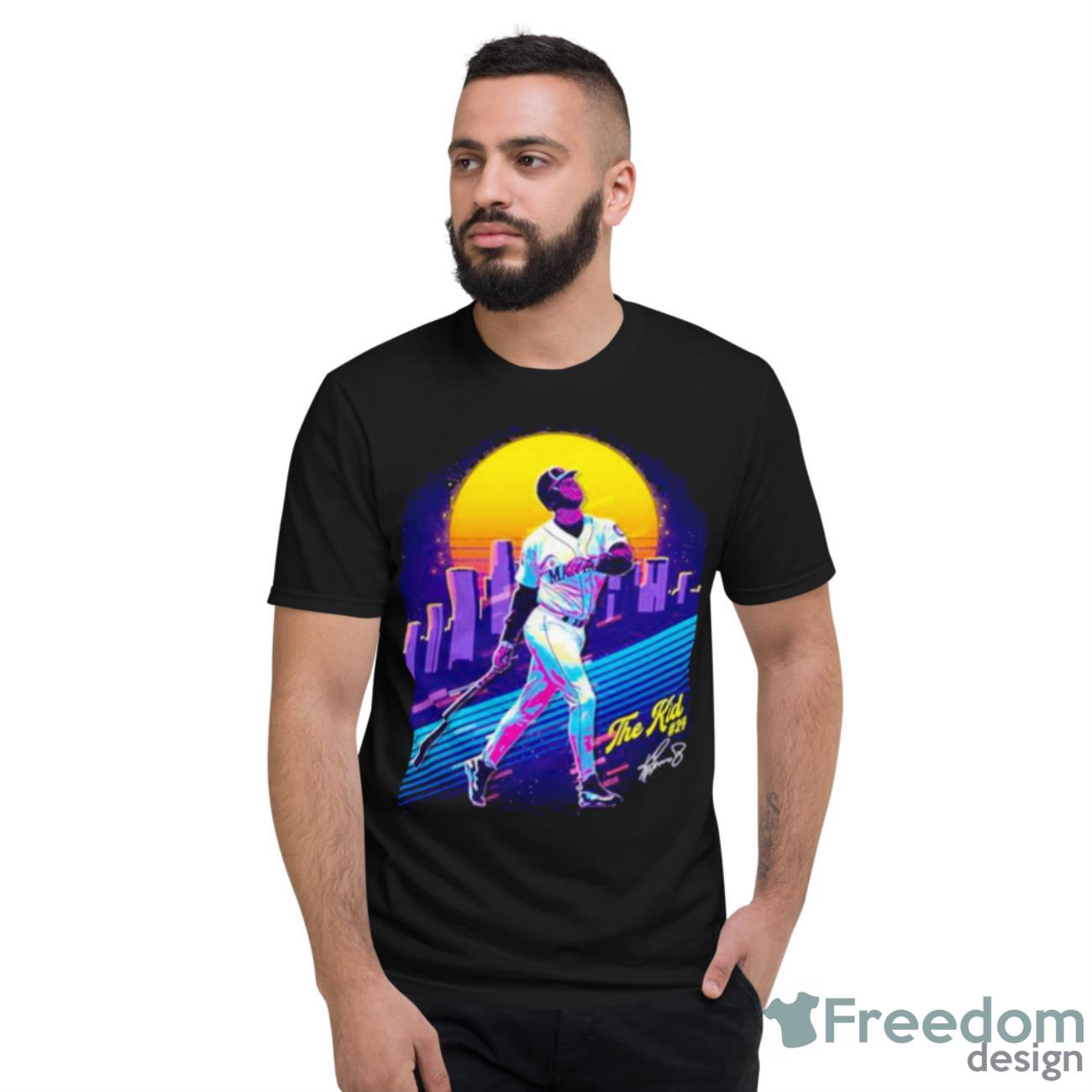 Retro Ken Griffey Jr The Kid Baseball Shirt - Short Sleeve T-Shirt