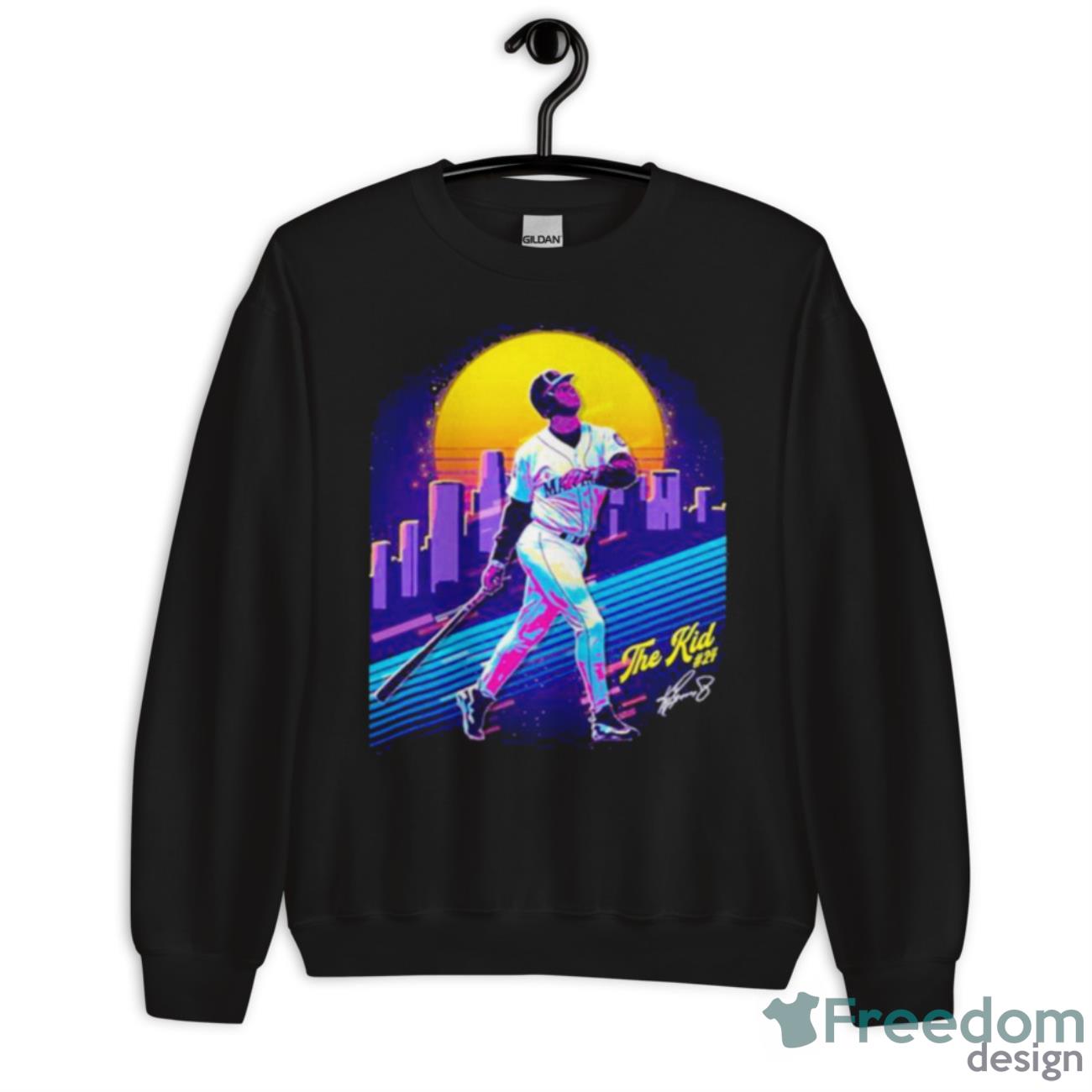 Retro Ken Griffey Jr The Kid Baseball Shirt image Retro Ken Griffey Jr The Kid Baseball Shirt - Unisex Crewneck Sweatshirt