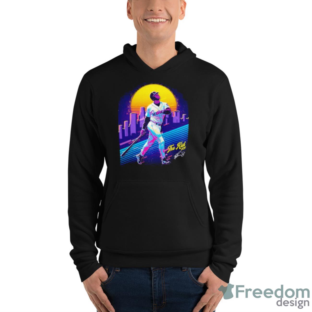 Retro Ken Griffey Jr The Kid Baseball Shirt - Unisex Fleece Pullover Hoodie Retro Ken Griffey Jr The Kid Baseball Shirt - Unisex Fleece Pullover Hoodie