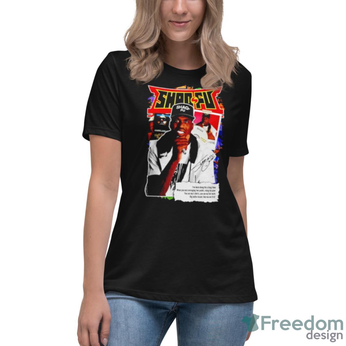 Retro Shaq FU Shirt - Womens Relaxed Short Sleeve Jersey Tee Retro Shaq FU Shirt - Womens Relaxed Short Sleeve Jersey Tee