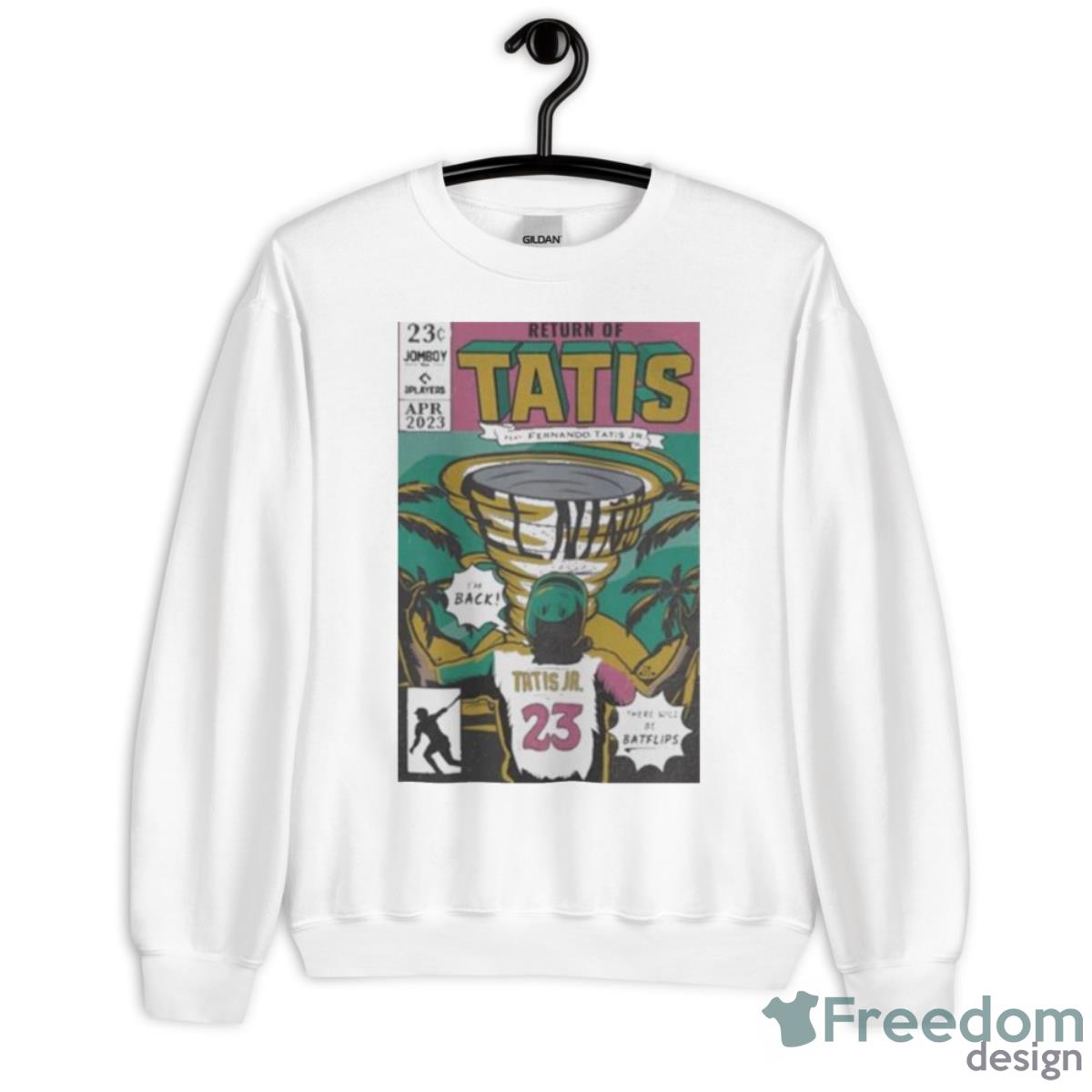 Return Of Tatis Feat 23 Fernando Tatis Jr Shirt - Unisex Heavy Blend Crewneck Sweatshirt