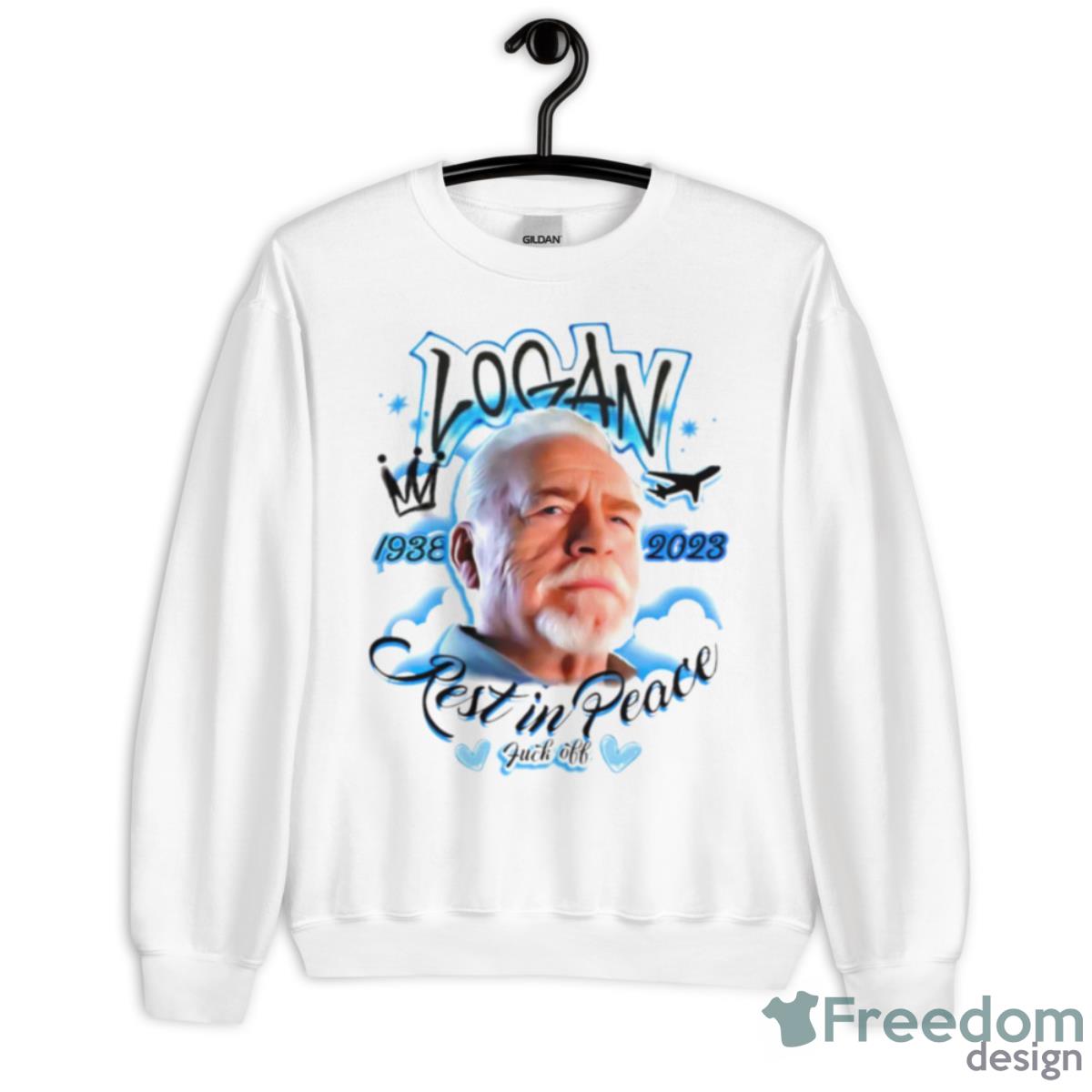 RIP Logan Roy Rest In Peace Fuck Off Shirt - Unisex Heavy Blend Crewneck Sweatshirt