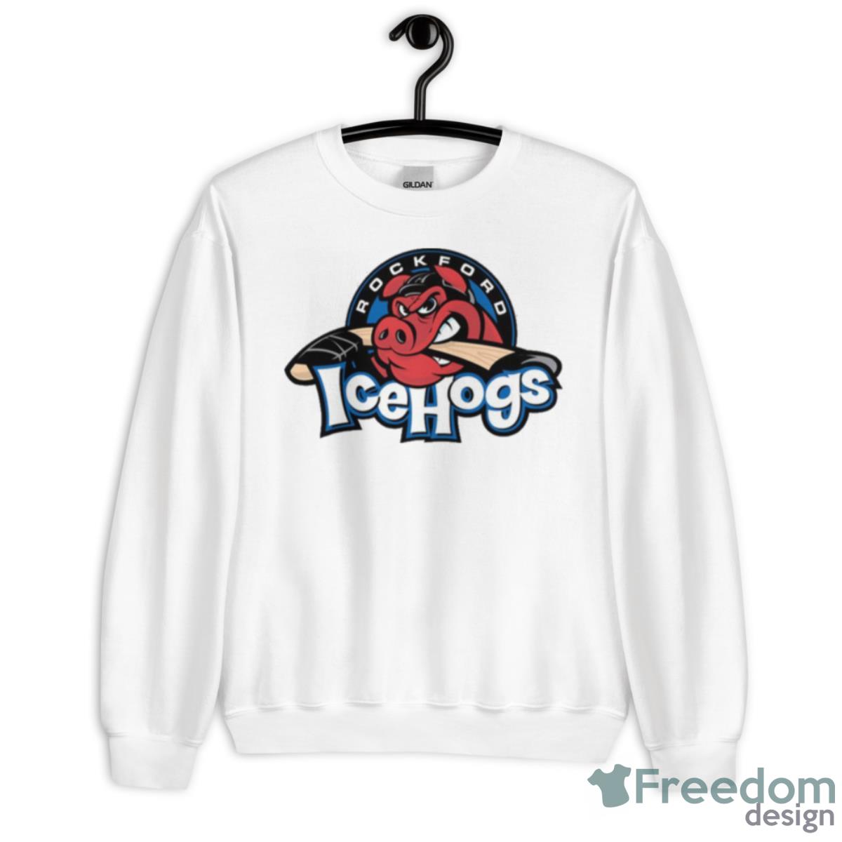 Rockford Icehogs Rugby Team Shirt - Unisex Heavy Blend Crewneck Sweatshirt