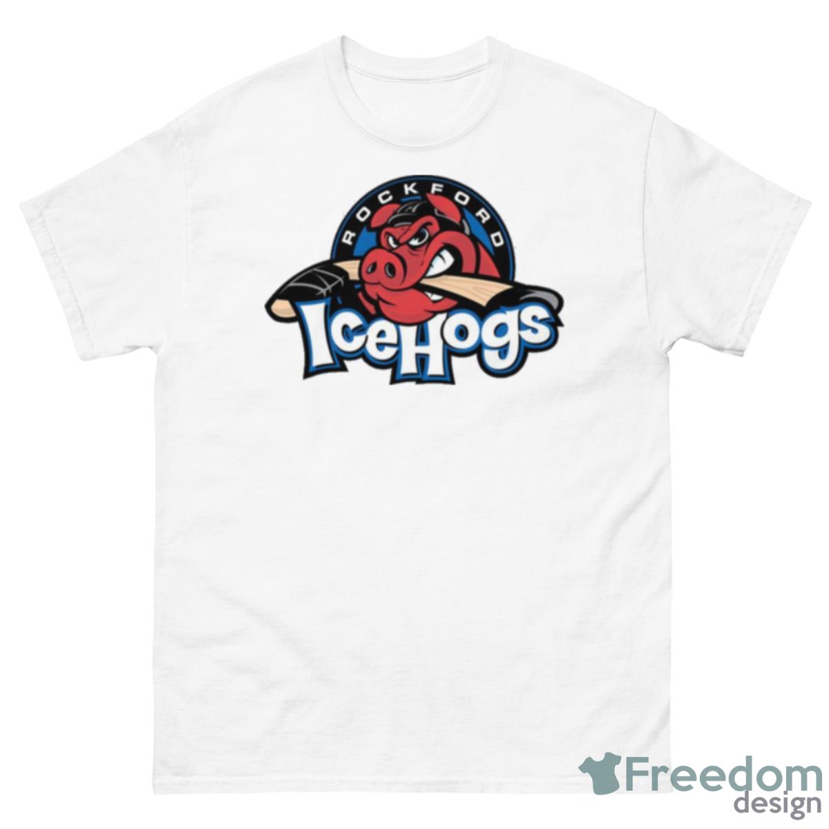 Rockford Icehogs Rugby Team Shirt - 500 Men’s Classic Tee Gildan