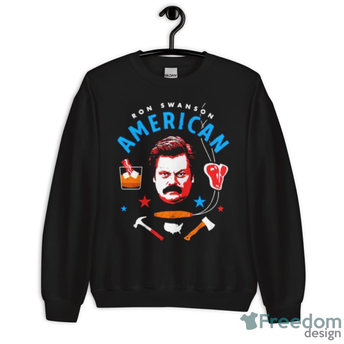 Ron Swanson American Shirt image Ron Swanson American Shirt - Unisex Crewneck Sweatshirt