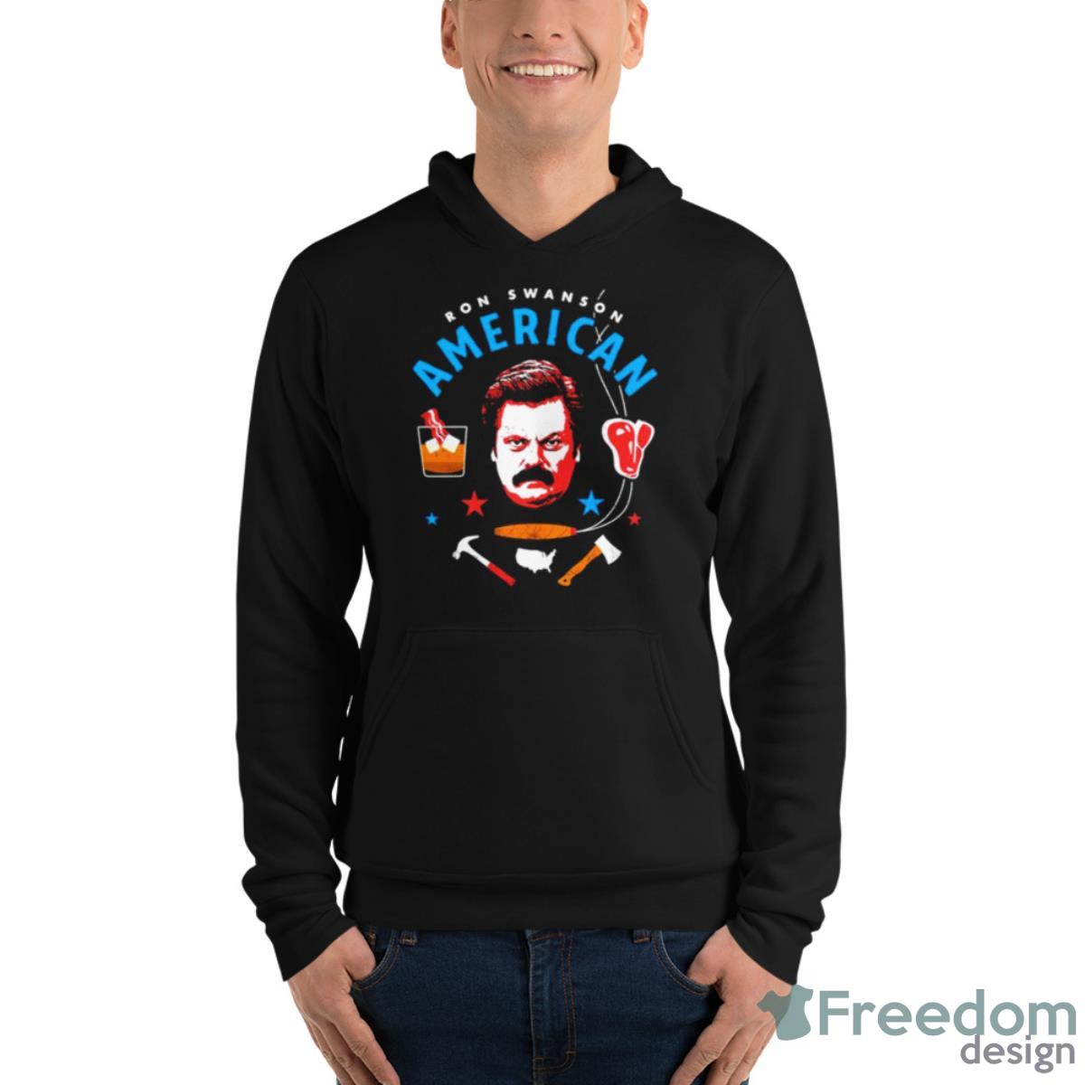 Ron Swanson American Shirt - Unisex Fleece Pullover Hoodie Ron Swanson American Shirt - Unisex Fleece Pullover Hoodie