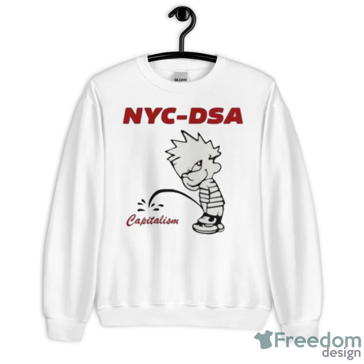 Roneetie NYC DSA Capitalism Shirt - Unisex Heavy Blend Crewneck Sweatshirt