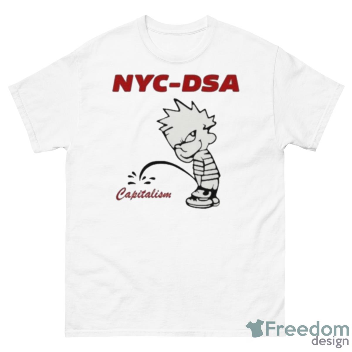 Roneetie NYC DSA Capitalism Shirt - 500 Men’s Classic Tee Gildan