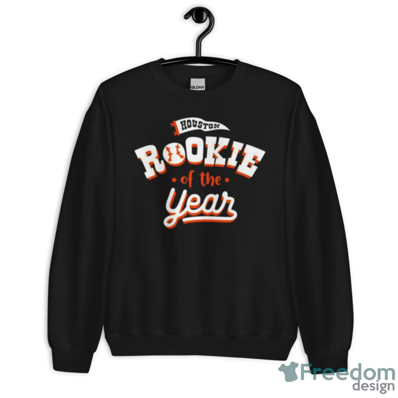 Rookie Of The Year Houston Baseball Shirt image Rookie Of The Year Houston Baseball Shirt - Unisex Crewneck Sweatshirt