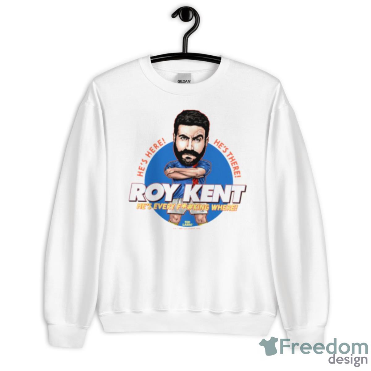 Roy Kent Bobblehead Ted Lasso Shirt - Unisex Heavy Blend Crewneck Sweatshirt