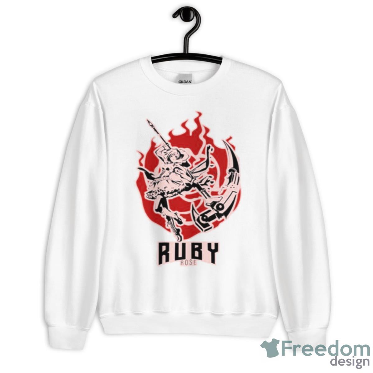 Ruby Rose Rwby Team Lucid Dream Anime Artwork Shirt - Unisex Heavy Blend Crewneck Sweatshirt