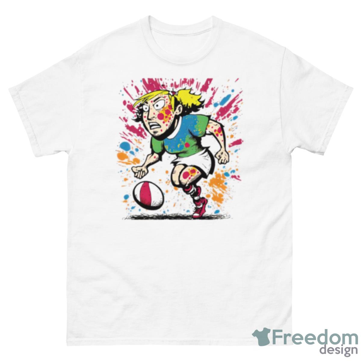 Rugby Player Graffiti Doodle Woman Shirt - 500 Men’s Classic Tee Gildan