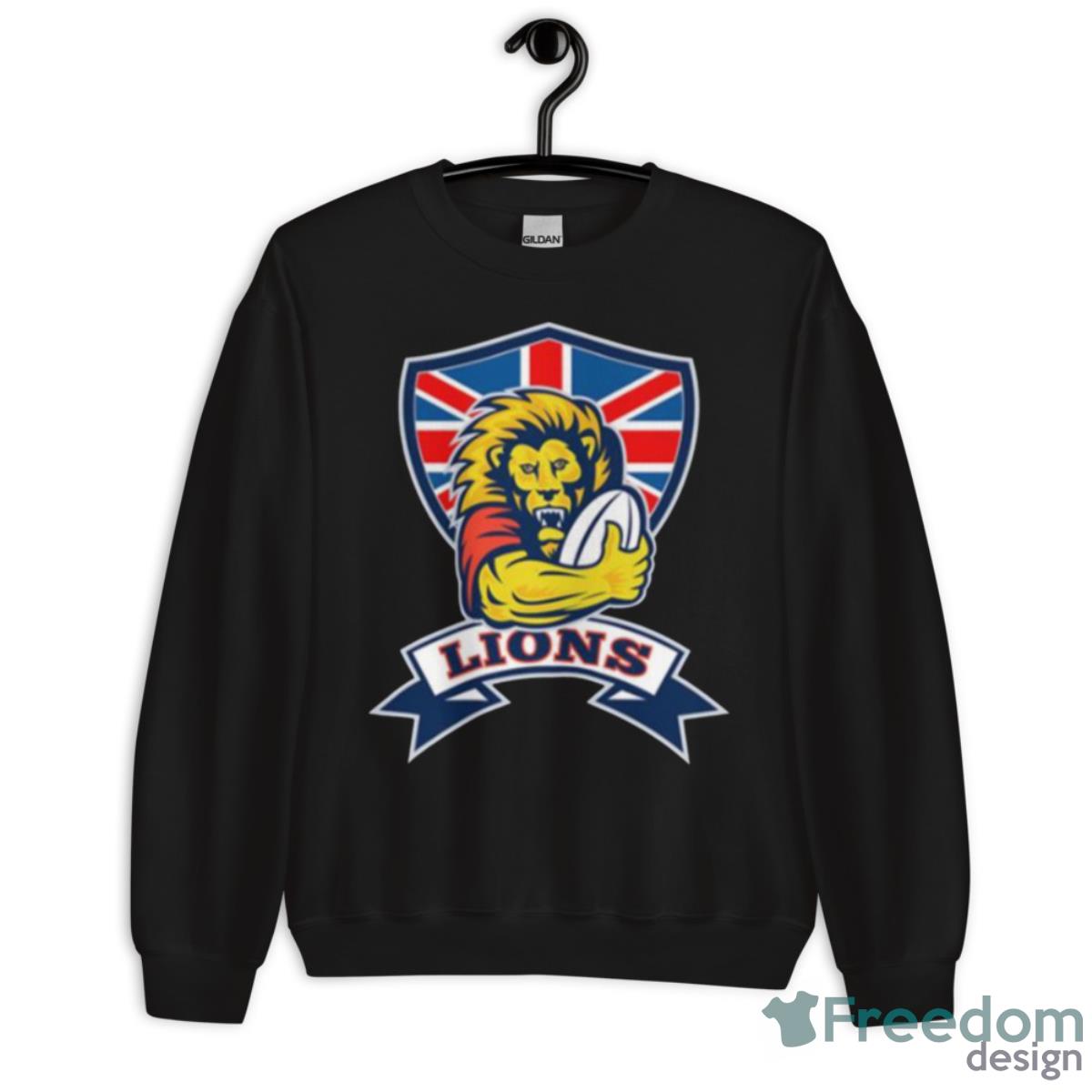 Rugby Player Lion With Ball Shirt image Rugby Player Lion With Ball Shirt - Unisex Crewneck Sweatshirt