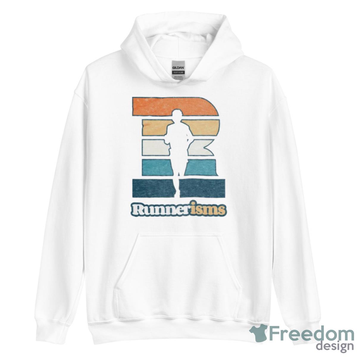 Runnerisms Logo Vintage Shirt - Unisex Heavy Blend Hooded Sweatshirt