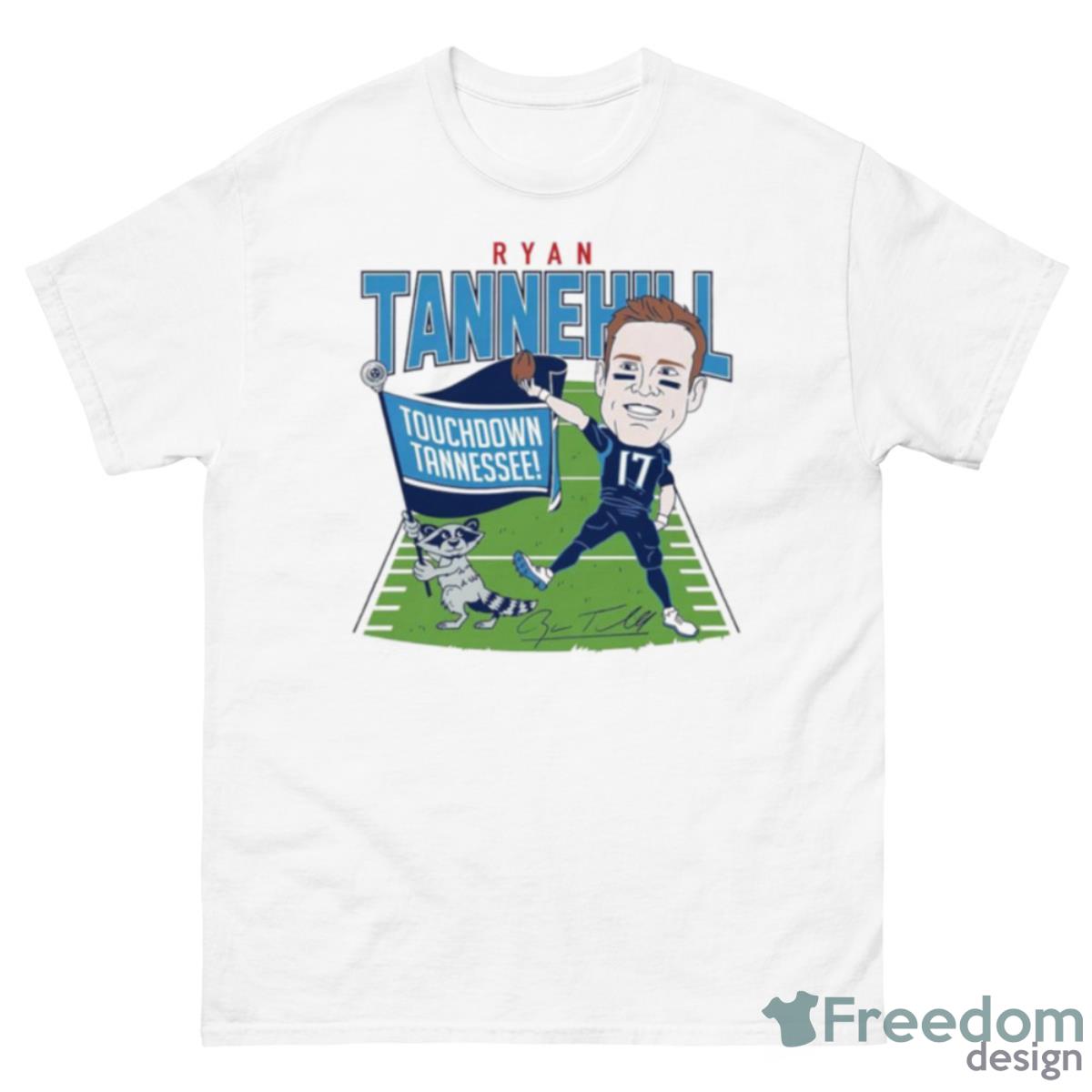 Ryan Tannehill Caricature Touchdown Tennessee Shirt - 500 Men’s Classic Tee Gildan