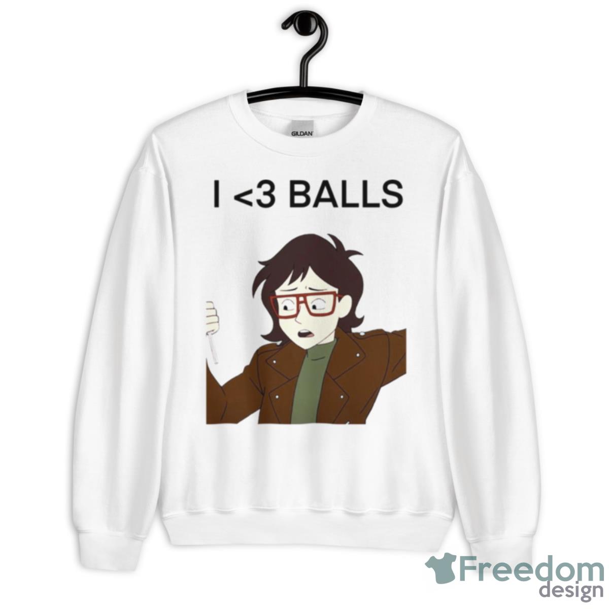 Ryans Daily Affirmations The Electric Boogaloo I Love Balls Ryan Akagi Infinity Train Shirt - Unisex Heavy Blend Crewneck Sweatshirt