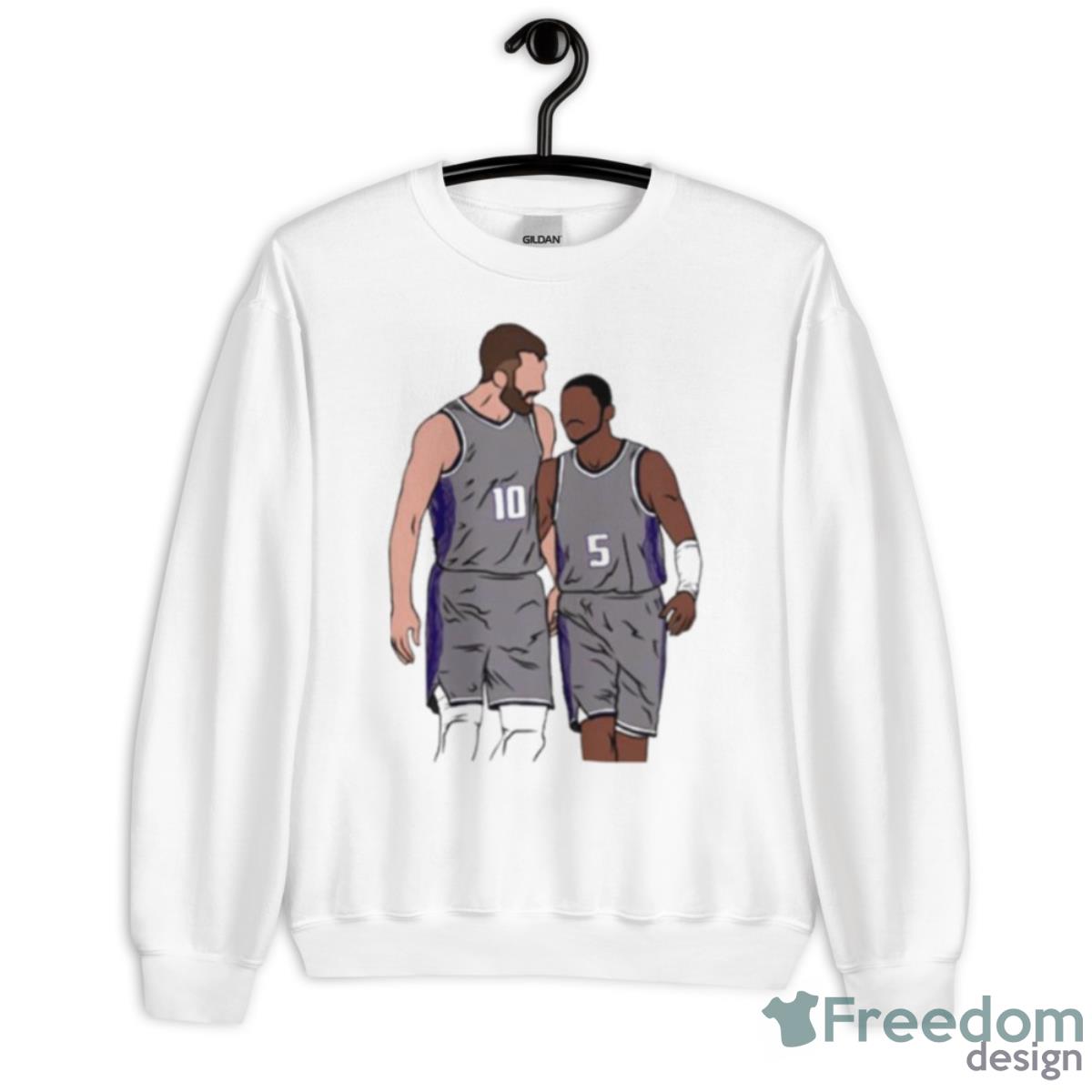 Sabonis And Fox Cartoon Shirt - Unisex Heavy Blend Crewneck Sweatshirt