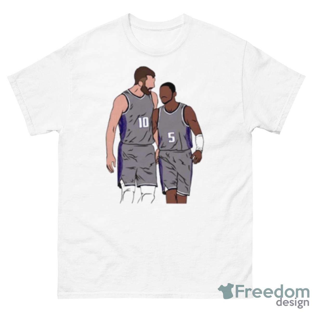 Sabonis And Fox Cartoon Shirt - 500 Men’s Classic Tee Gildan