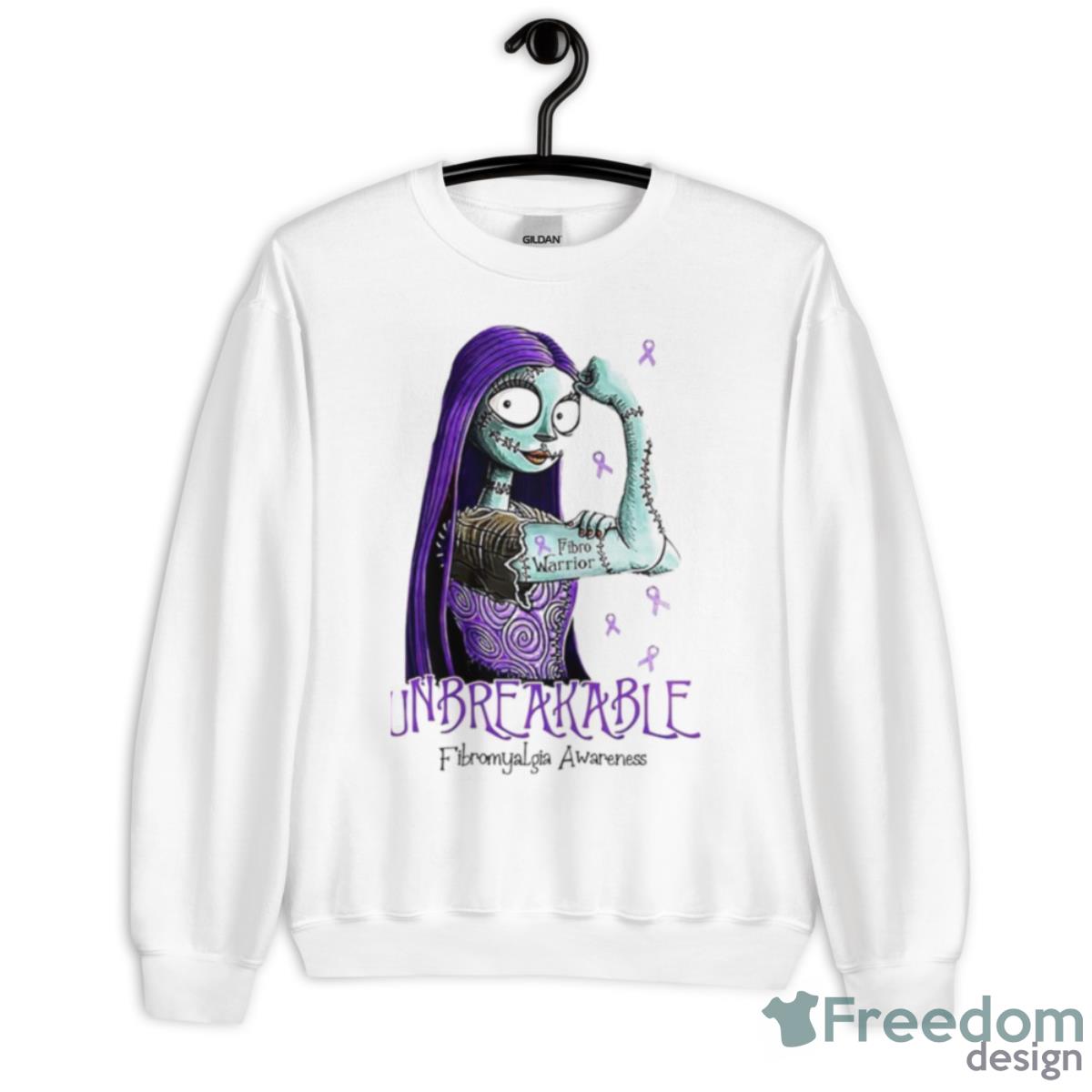 Sally Unbreakable Fibromyalgia Awareness Shirt - Unisex Heavy Blend Crewneck Sweatshirt