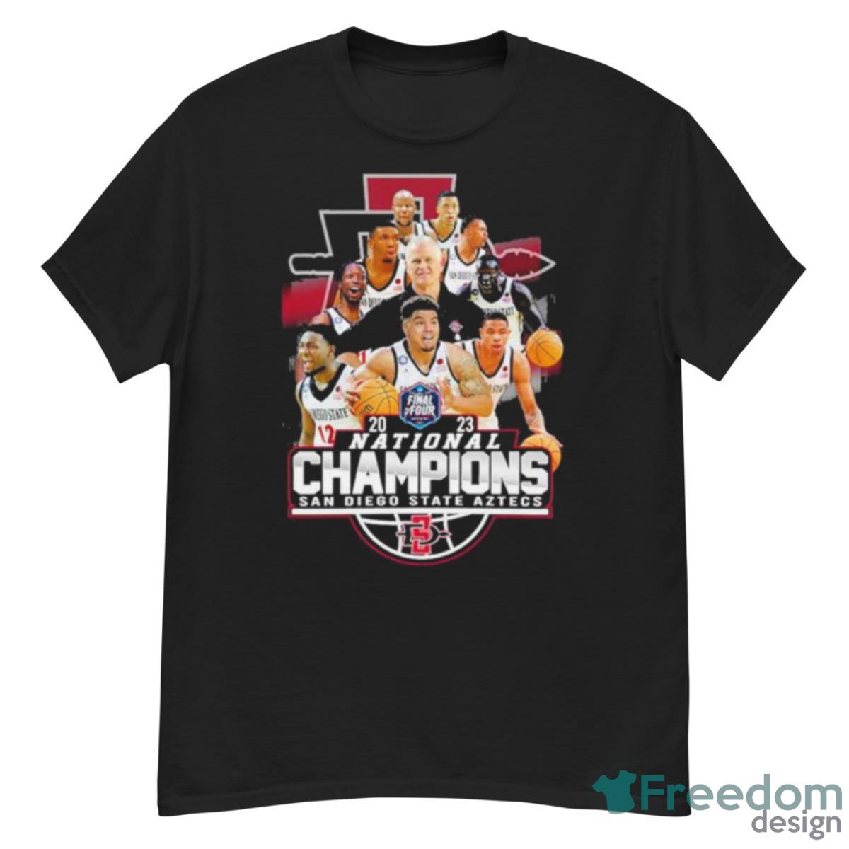 San Diego State Aztecs Team 2023 Division I Basketball National Champions Shirt - G500 Men’s Classic T-Shirt