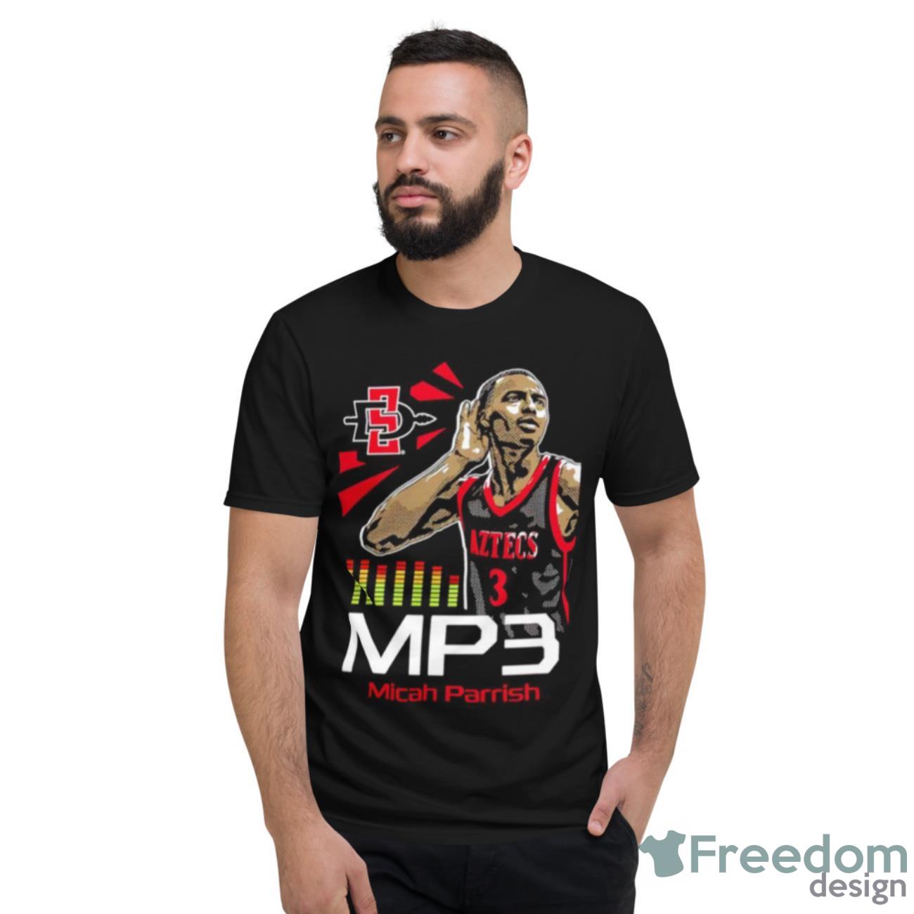 San Diego State Micah Parrish Mp3 Shirt - Short Sleeve T-Shirt