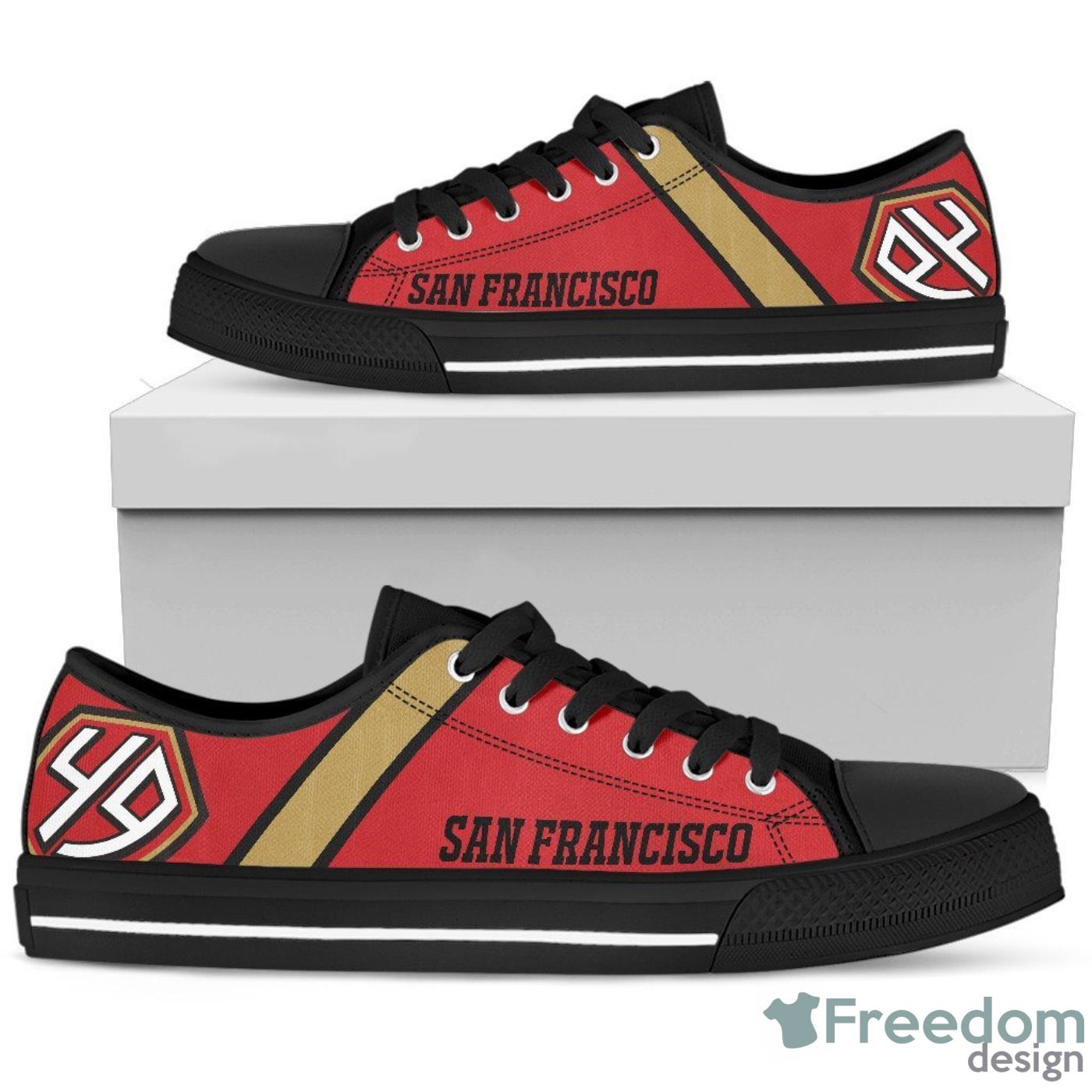 San Francisco 49ers Low Top Canvas Shoes For Men And Women Product Photo 1