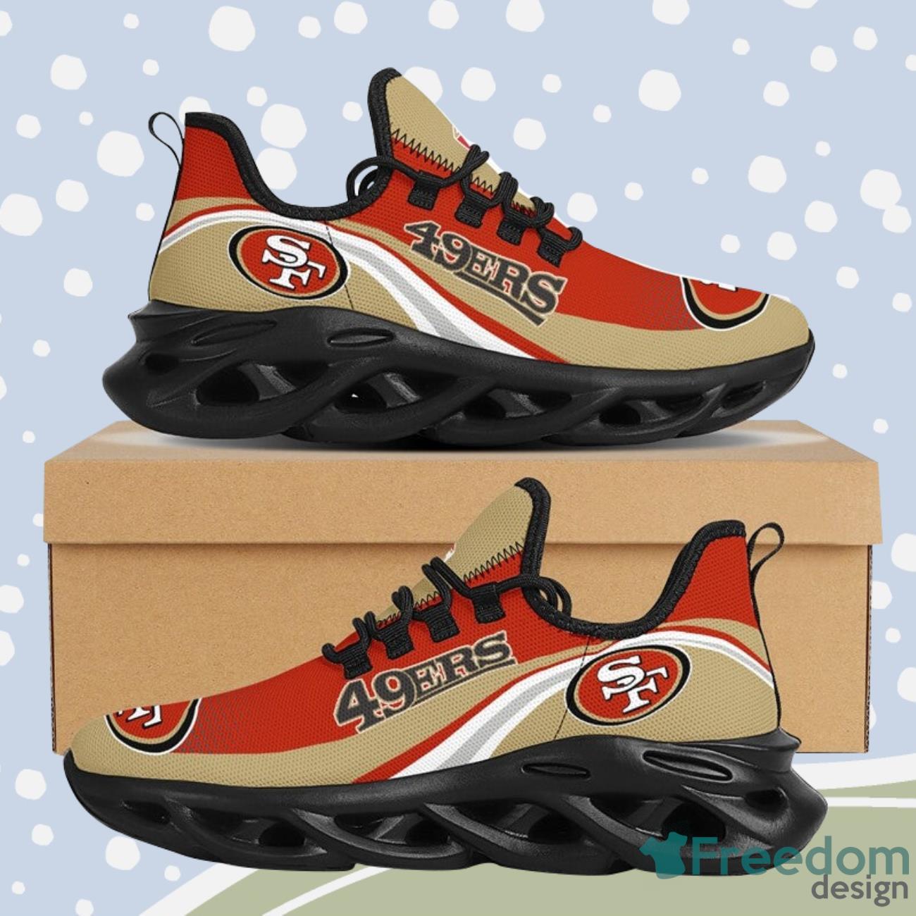 San Francisco 49ers Max Soul Sneakers Running Shoes NFL Gifts Product Photo 2