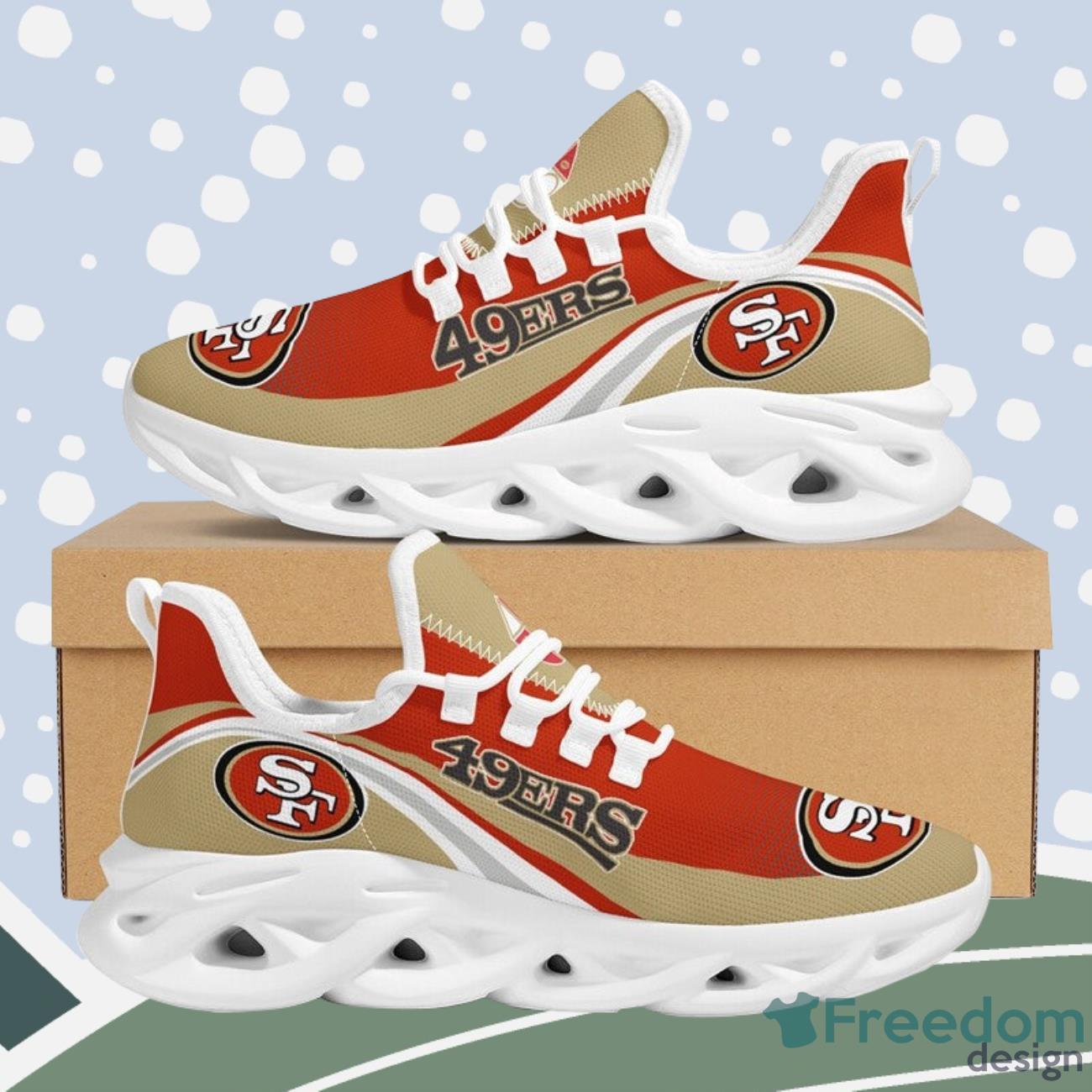 San Francisco 49ers Max Soul Sneakers Running Shoes NFL Gifts Product Photo 1