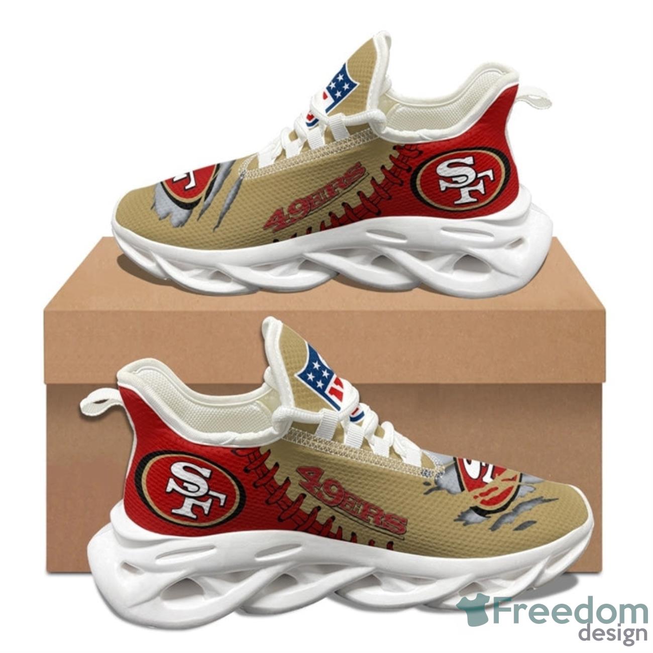 San Francisco 49ers NFL Max Soul Sneakers Running Shoes Product Photo 2