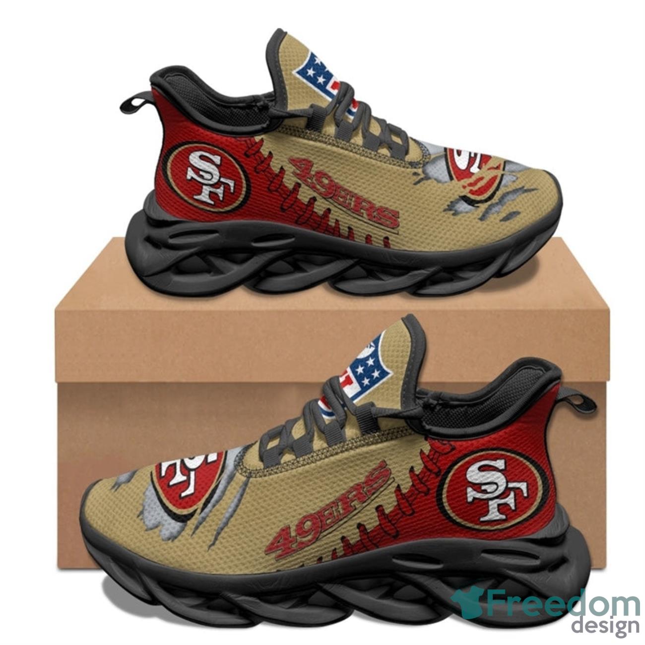 San Francisco 49ers NFL Max Soul Sneakers Running Shoes Product Photo 1