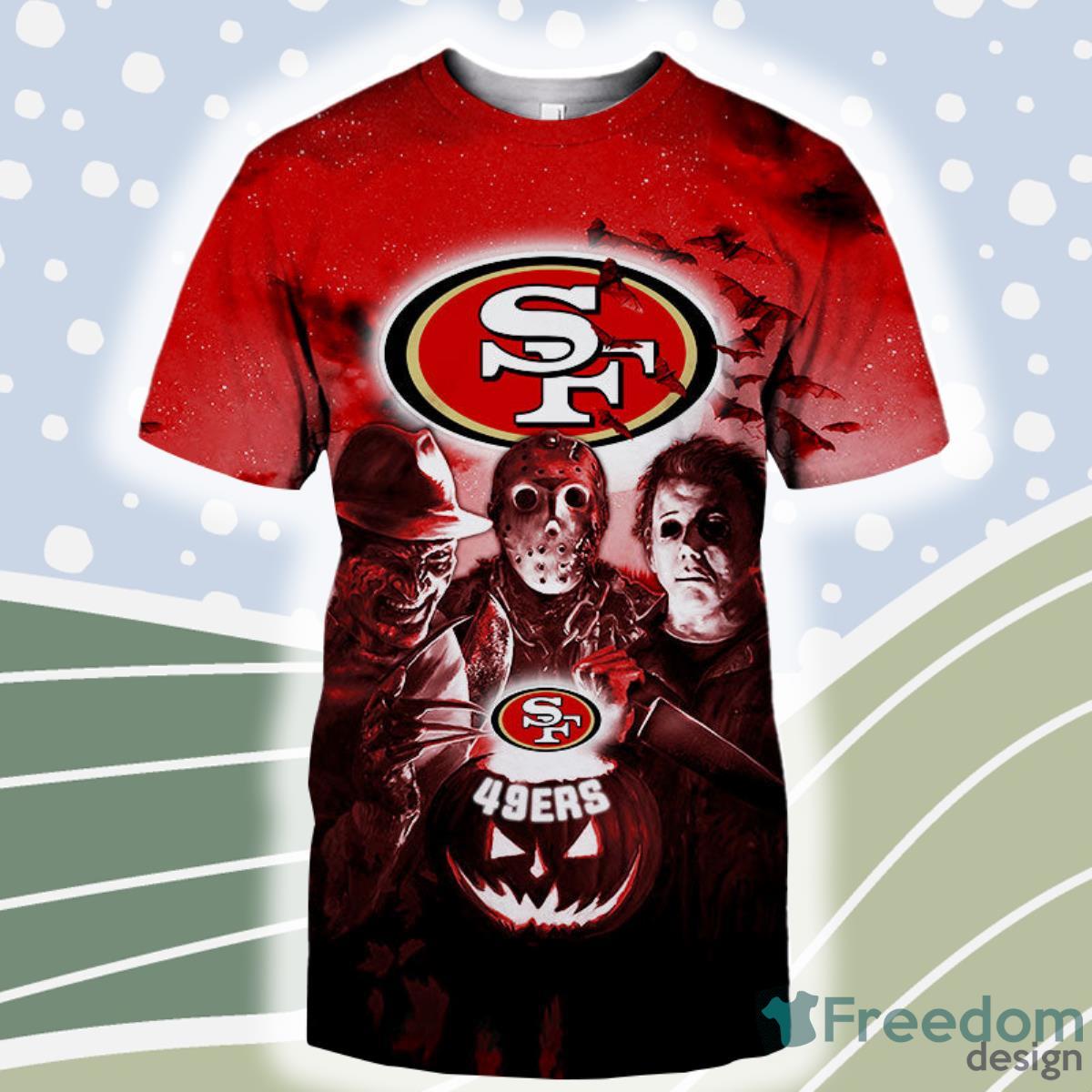 San Francisco 49ers T shirt 3D Halloween Horror For Men And Women Product Photo 1