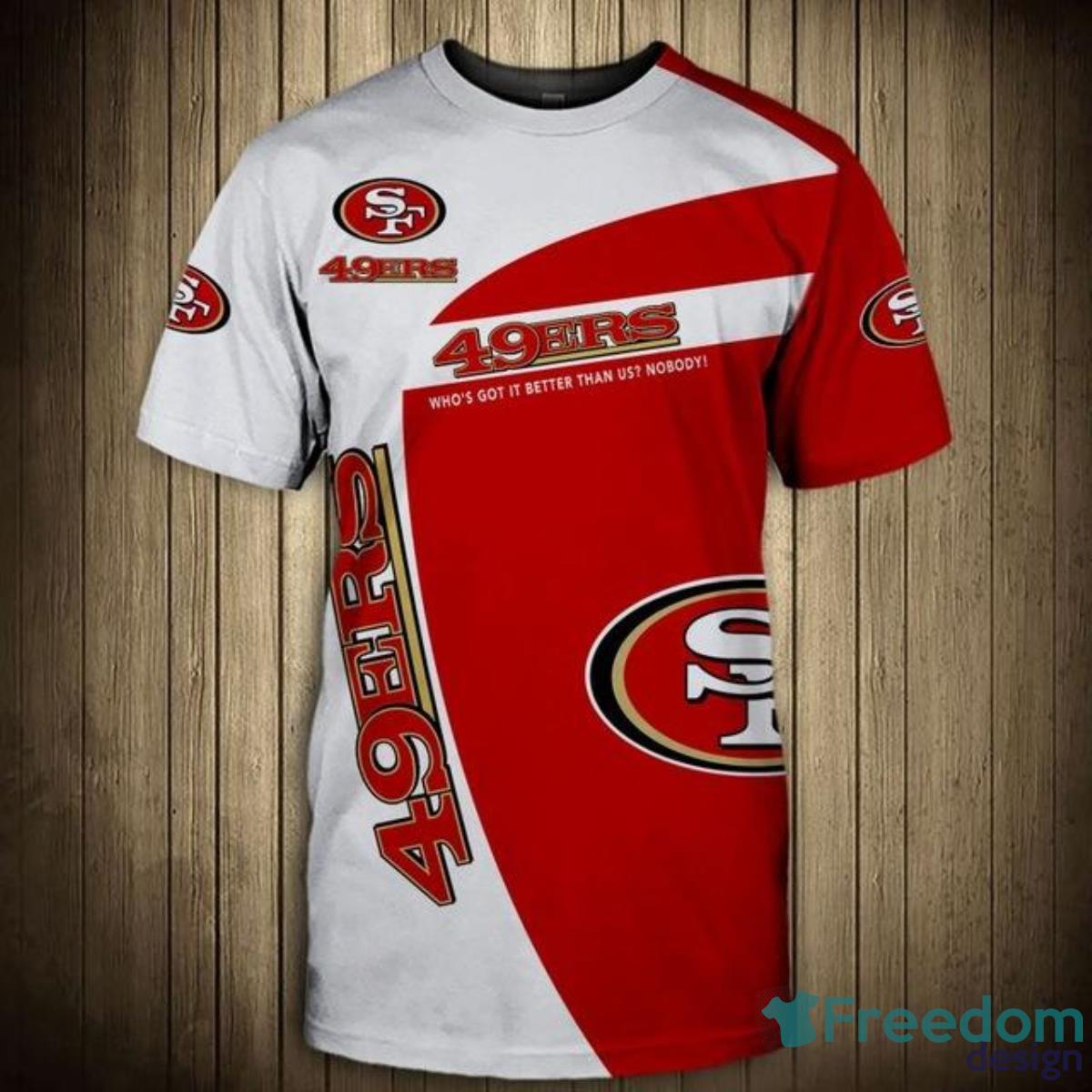 San Francisco 49ers Tee Shirt 3D For Men And Women Product Photo 1