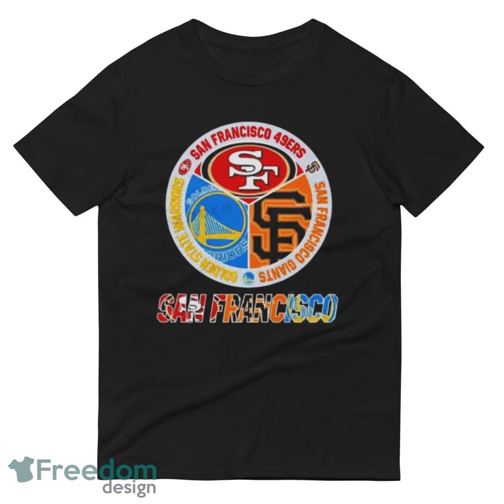 San Francisco 49ers Warriors Giants teams logo 2023 T-shirt