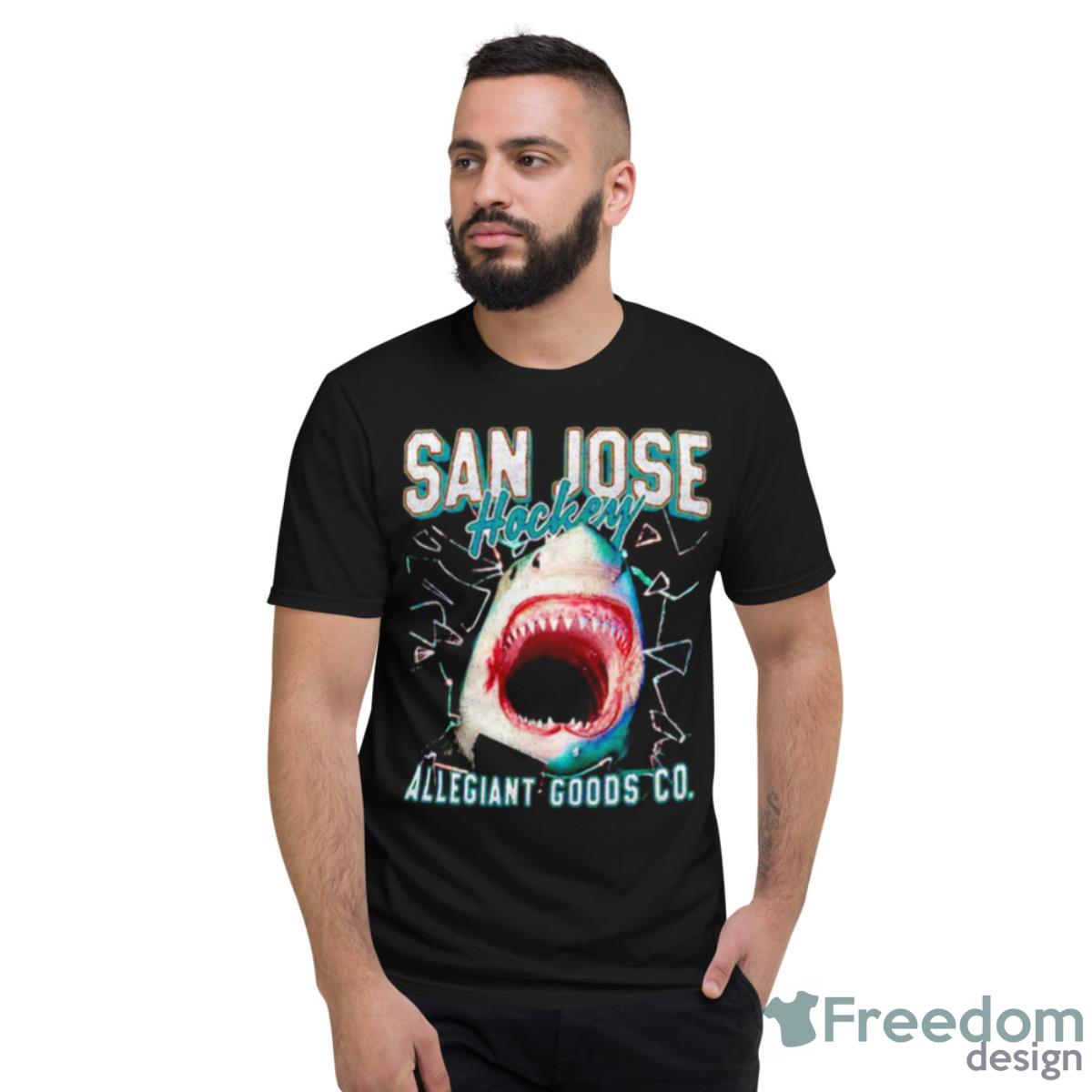 San Jose Hockey Allegiant Goods Co Mascot Shirt - Short Sleeve T-Shirt