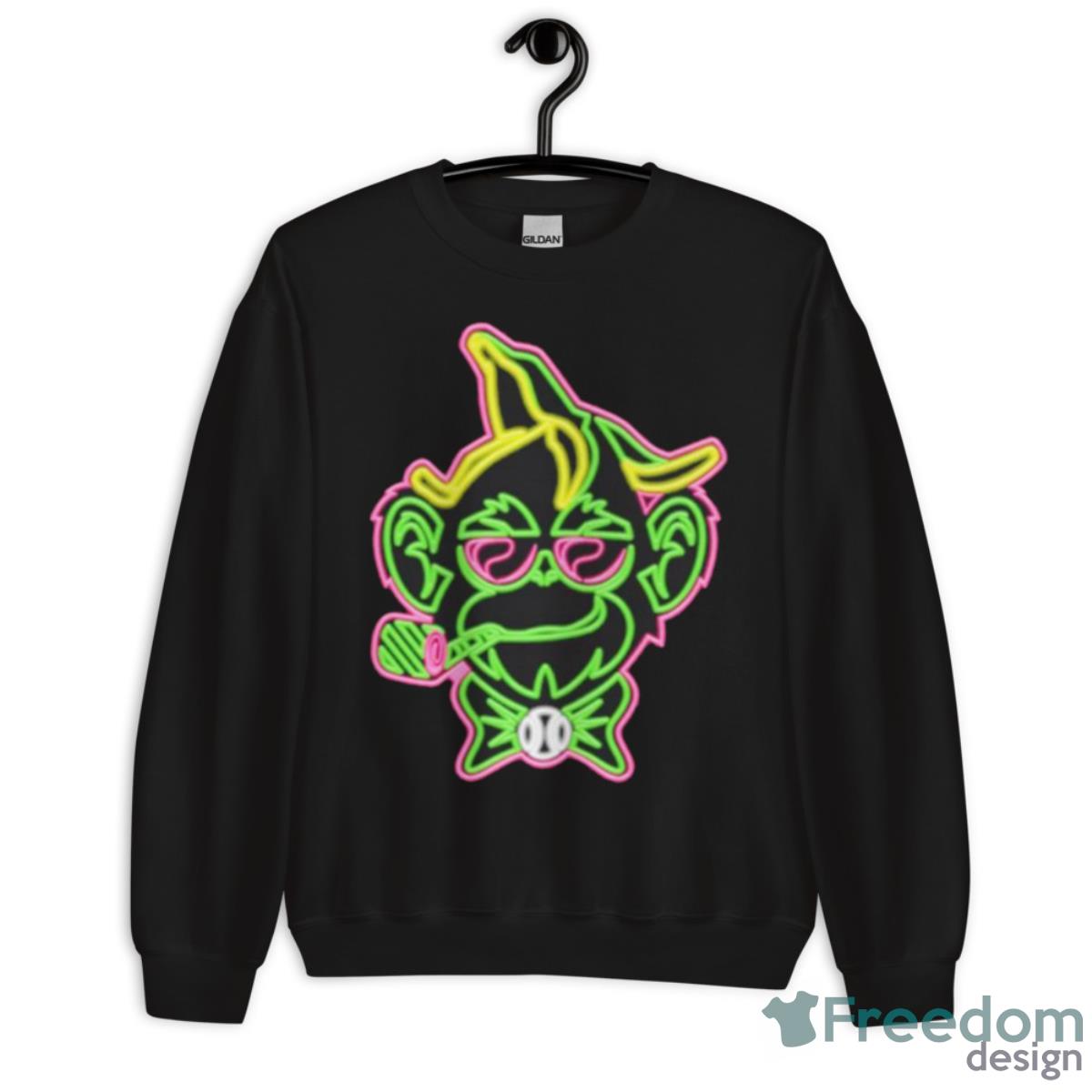 Savannah Bananas Neon Party Face Shirt - Unisex Crewneck Sweatshirt