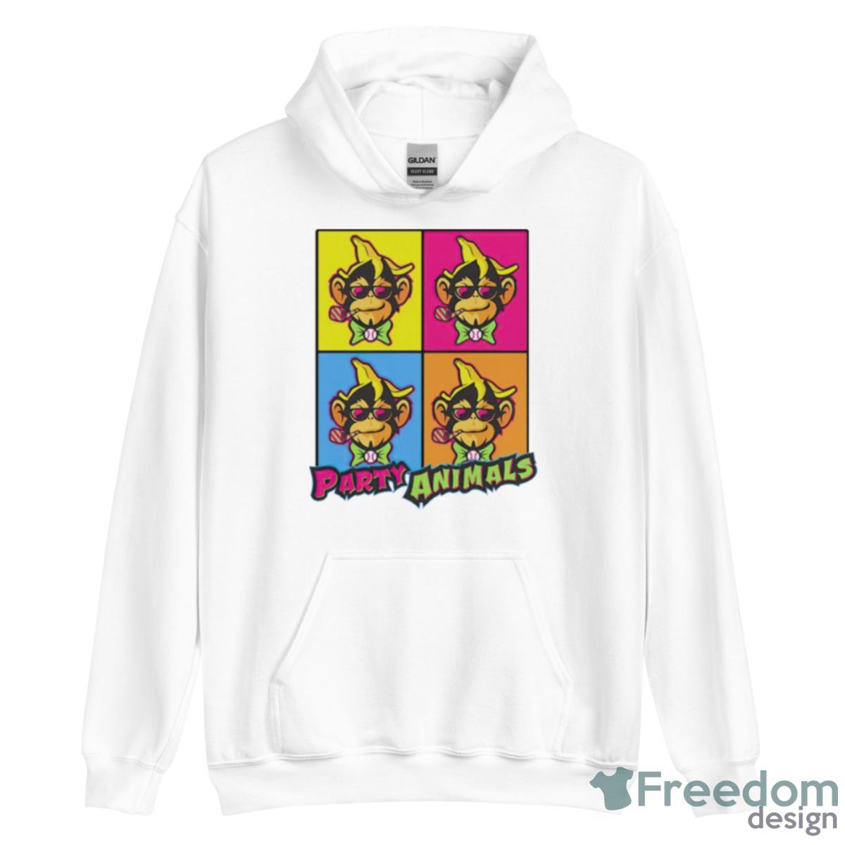 Savannah Bananas Warhol Party Animals Picture Shirt - Unisex Heavy Blend Hooded Sweatshirt