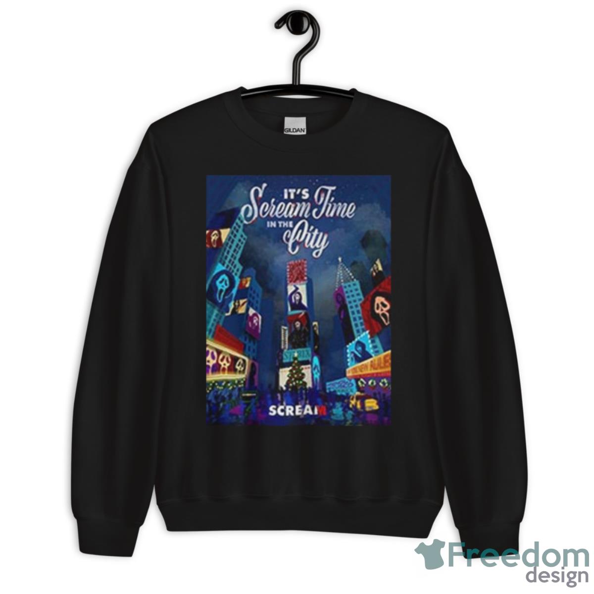 Scream VI New Poster Art Its Scream Time In The City Shirt - Unisex Crewneck Sweatshirt Scream VI New Poster Art Its Scream Time In The City Shirt - Unisex Crewneck Sweatshirt