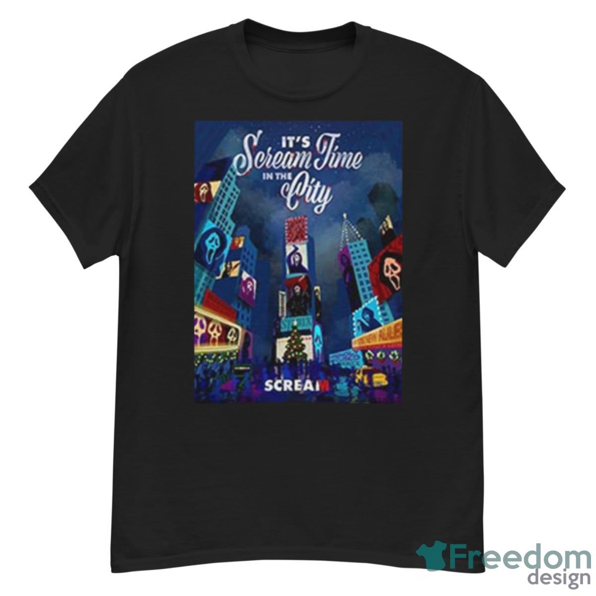 Scream VI New Poster Art Its Scream Time In The City Shirt - G500 Men’s Classic T-Shirt